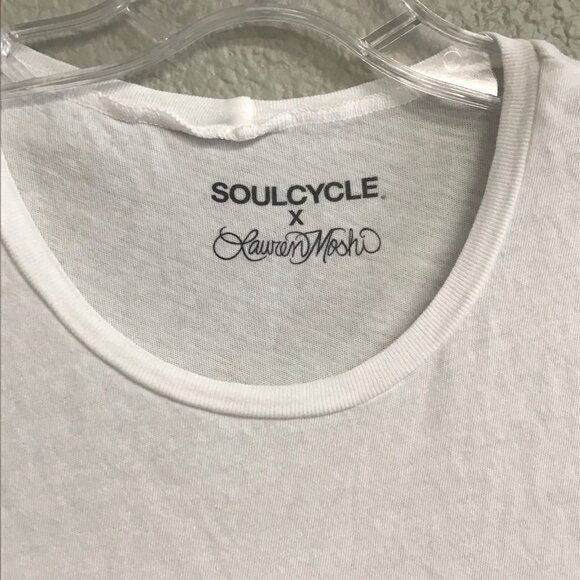 SOULCYCLE Lauren Moshi Tank Top White Ashlin Leopard Skull NWT Size Medium $88 - Picture 7 of 10